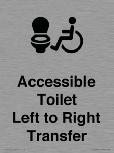 Accessible Toilet with Left to Right Transfer